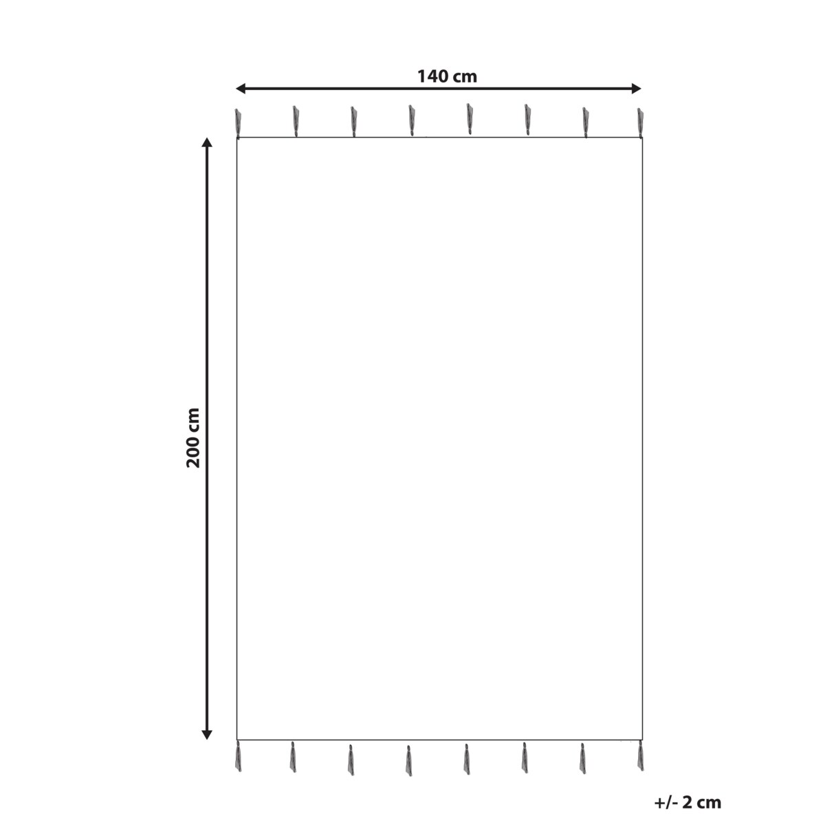 Dywan dziecięcy bawełniany 140 x 200 cm beżowo-zielony ZAYSAN