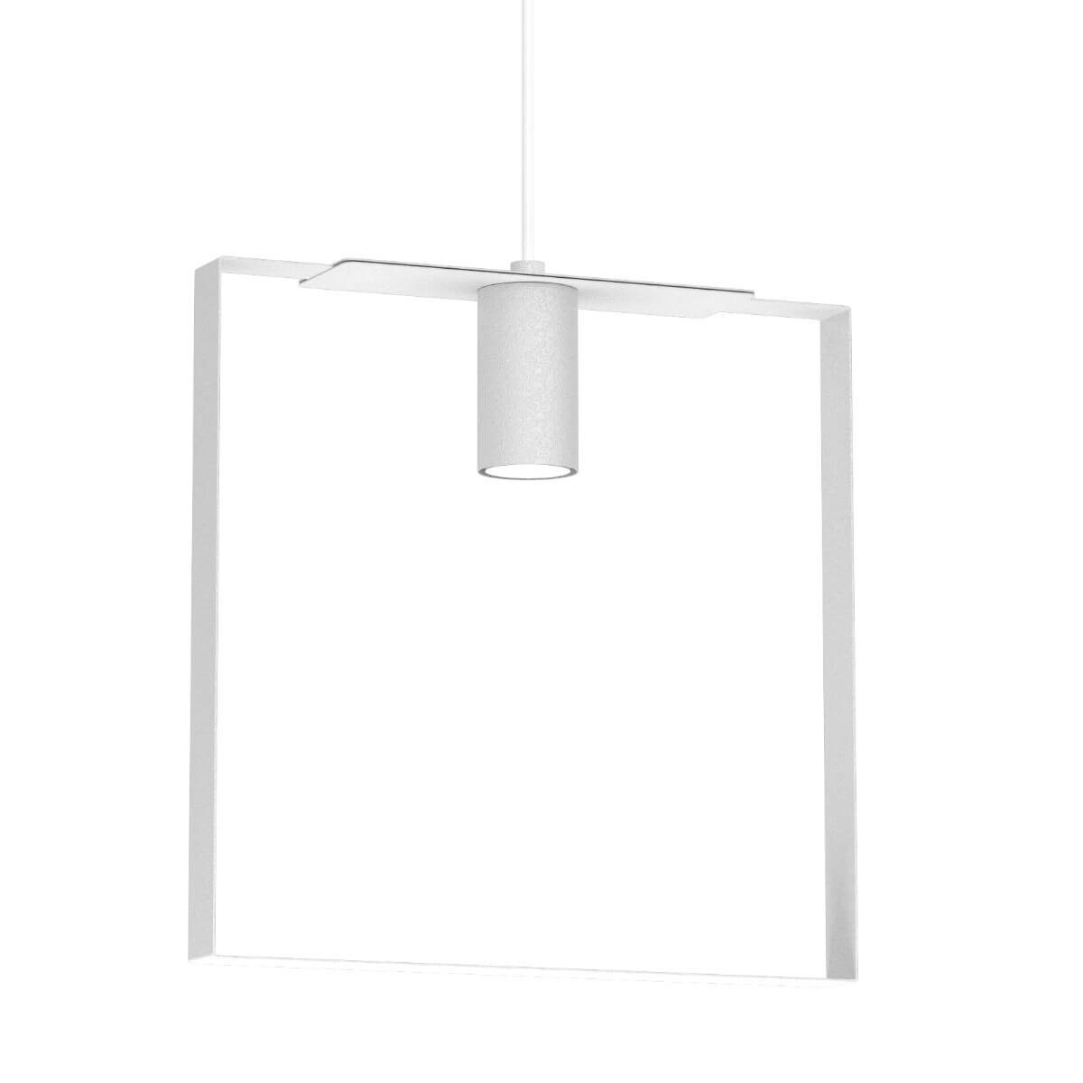 Salonowa lampa wisząca ORTIGA 5156 Shilo ramka tuba biała