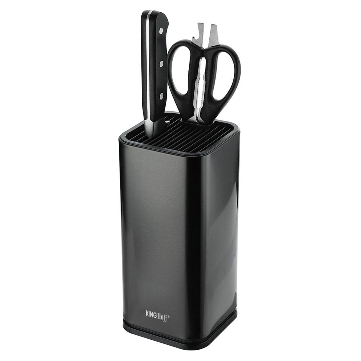Stojak blok na noże do noży czarny KINGHOFF