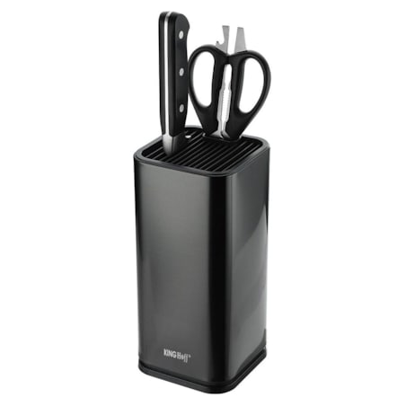 Stojak blok na noże do noży czarny KINGHOFF