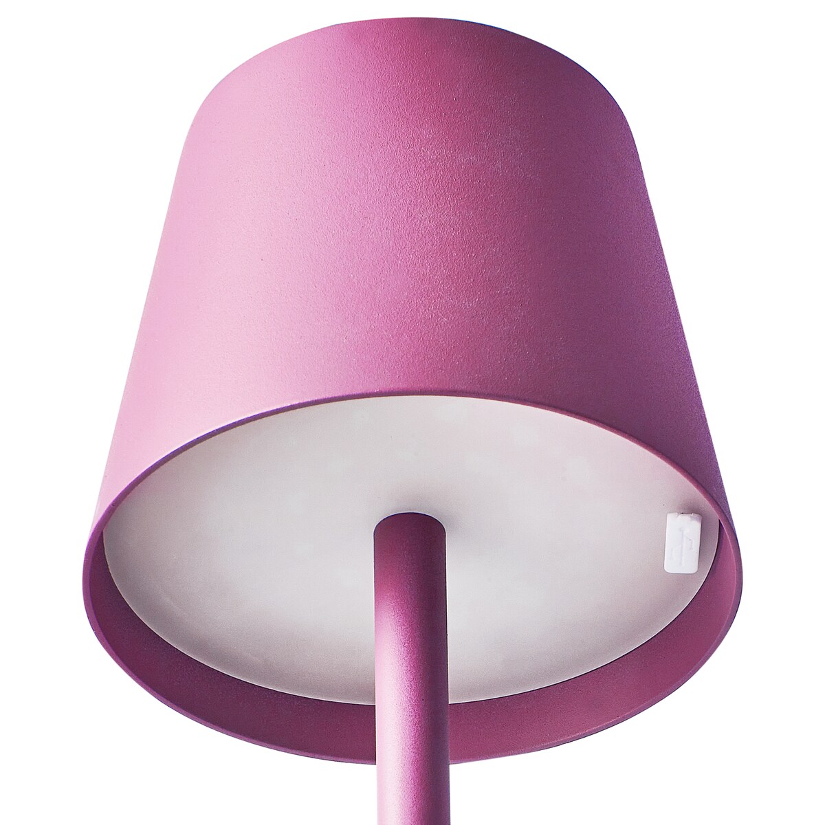 Bezprzewodowa lampa stołowa LED BACEIRO Metal Różowy