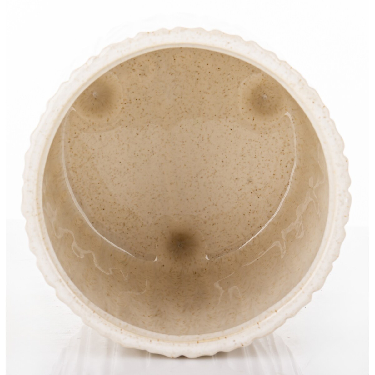 Osłonka ceramiczna prążkowana 15x14x14 cm NIPSU