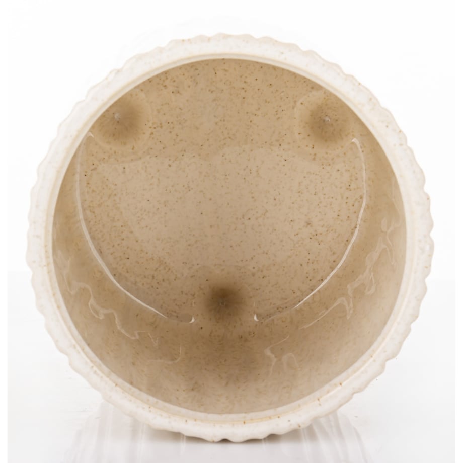 Osłonka ceramiczna prążkowana 15x14x14 cm NIPSU