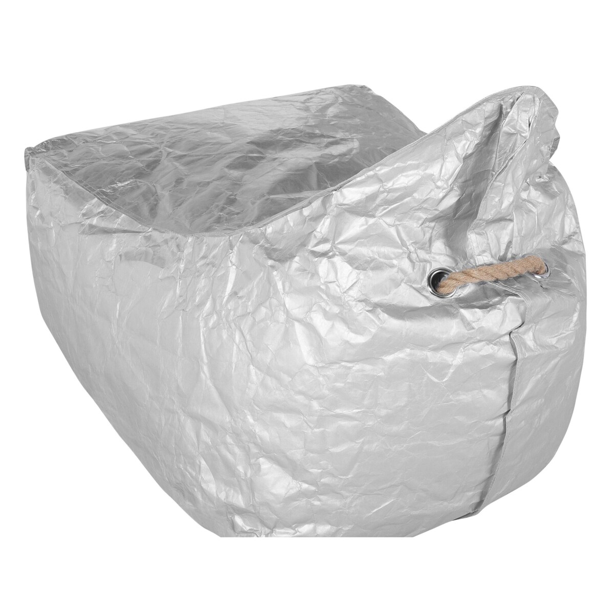 Fotel worek 200 L DROP 63 cm 75 cm Srebrny