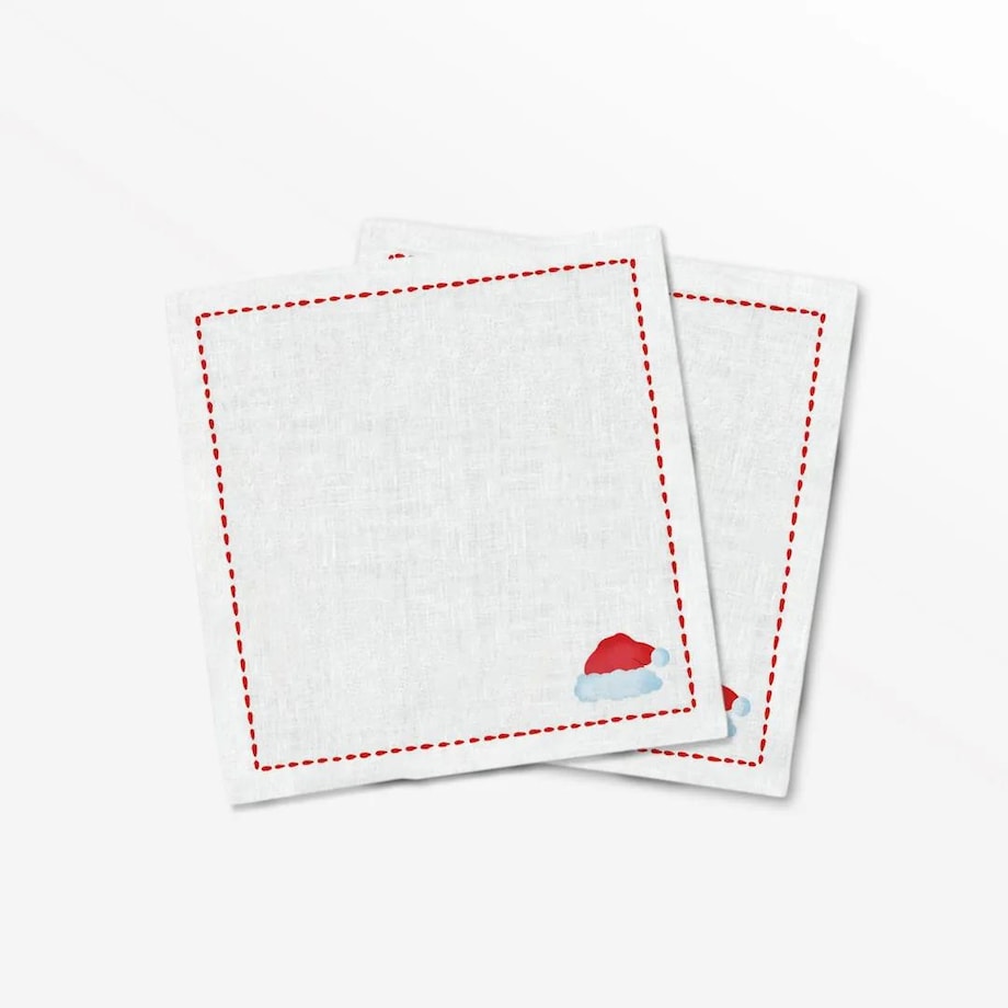 Serwetki świąteczne - Minimalistyczna czapka (2szt.)