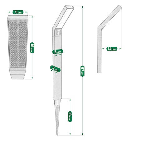Lampa Solarna 20 Led Do Ogrodu Wbijana Dekoracja Ogrodowa Czujnik Zmierzchu