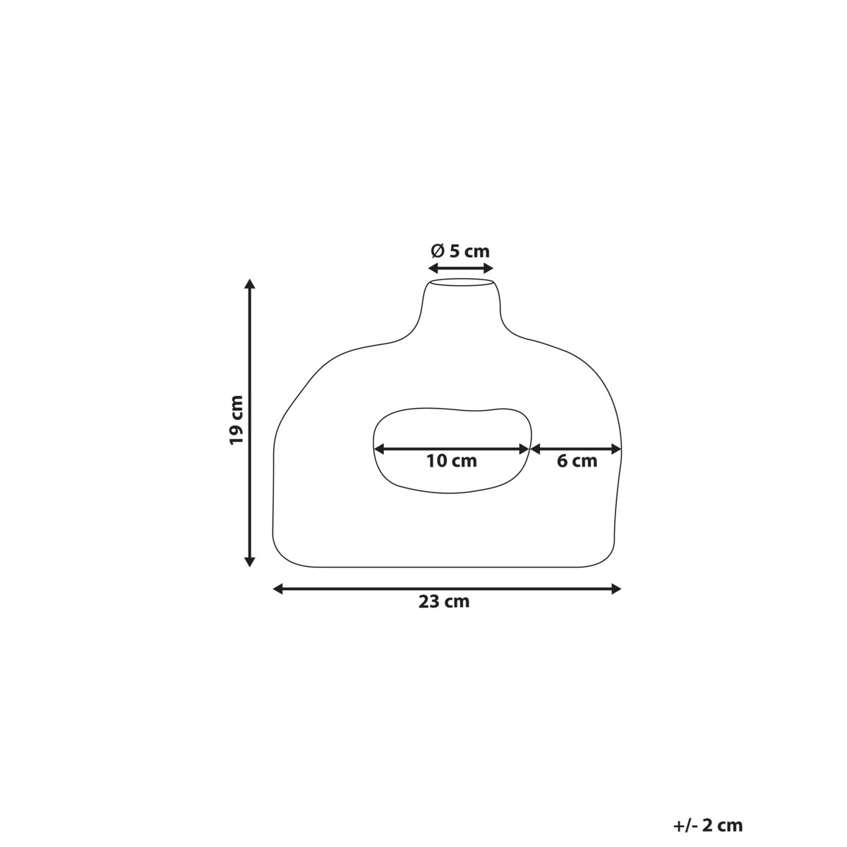 Kamionka Wazon na kwiaty 19 cm Biały MOONEYE