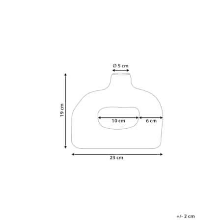 Kamionka Wazon na kwiaty 19 cm Biały MOONEYE