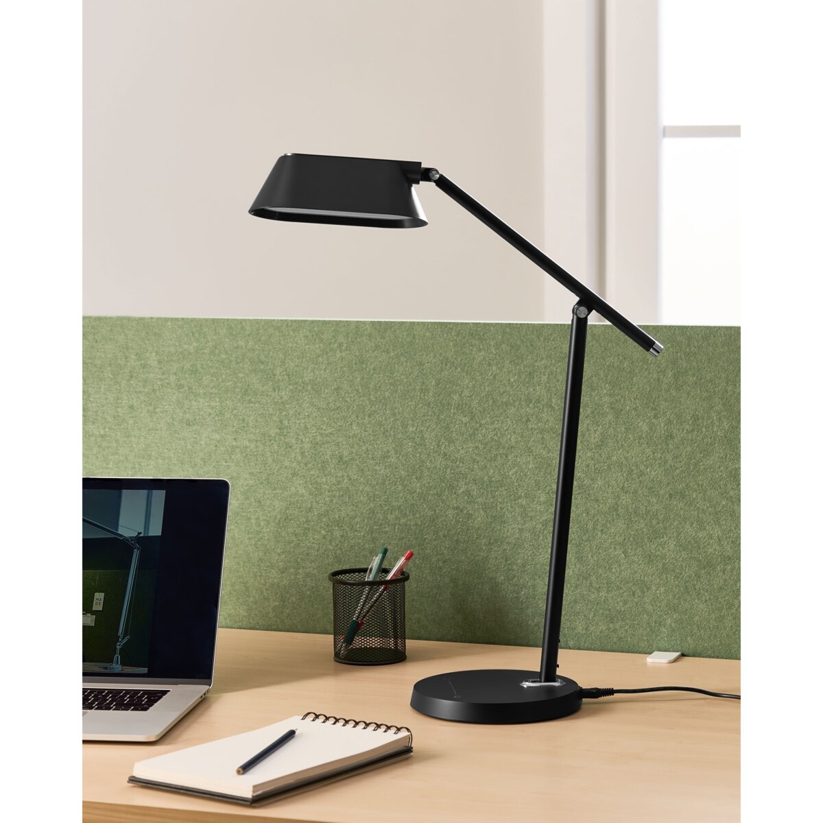 Lampa biurkowa LED LEONIS Ze ściemniaczem Czarny