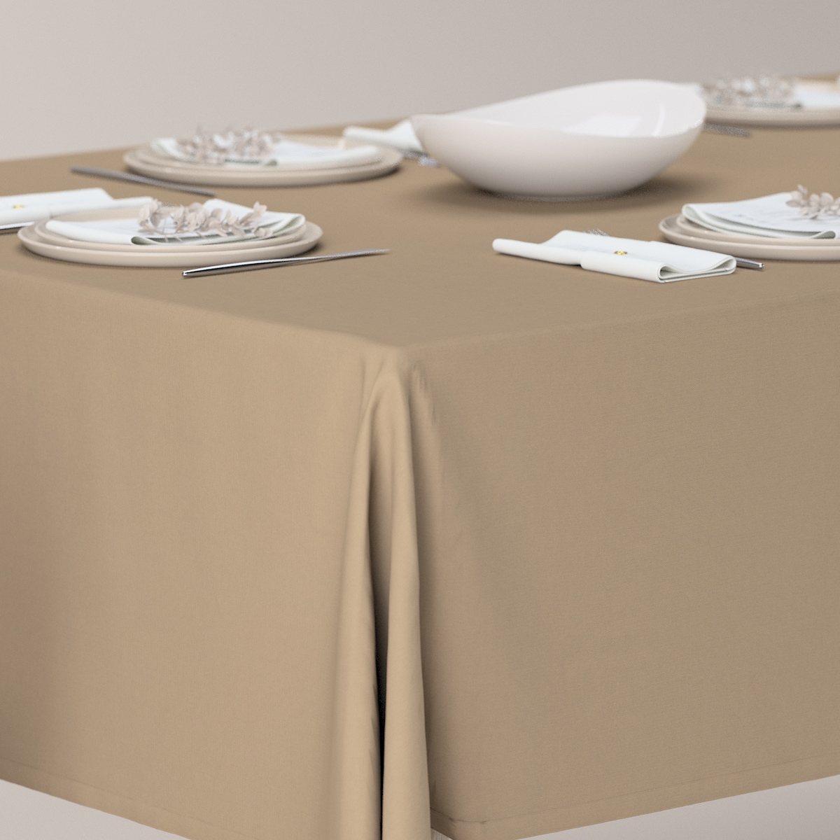 Obrus prostokątny 100 x 100 cm taupe