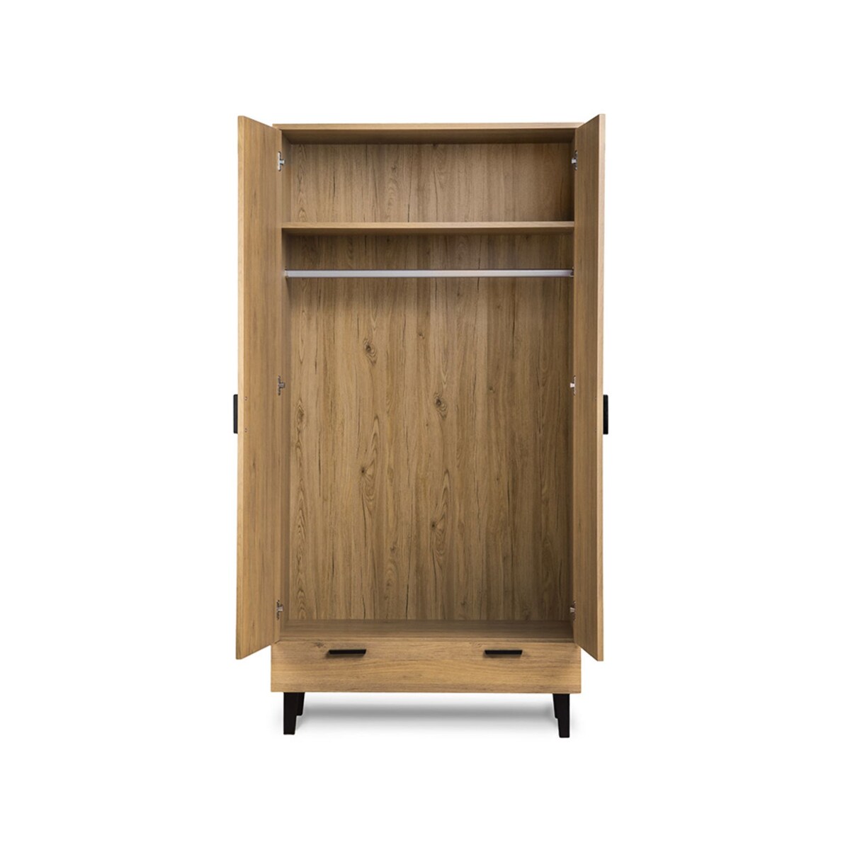 KONSIMO FRISK Brązowa szafa skandynawska