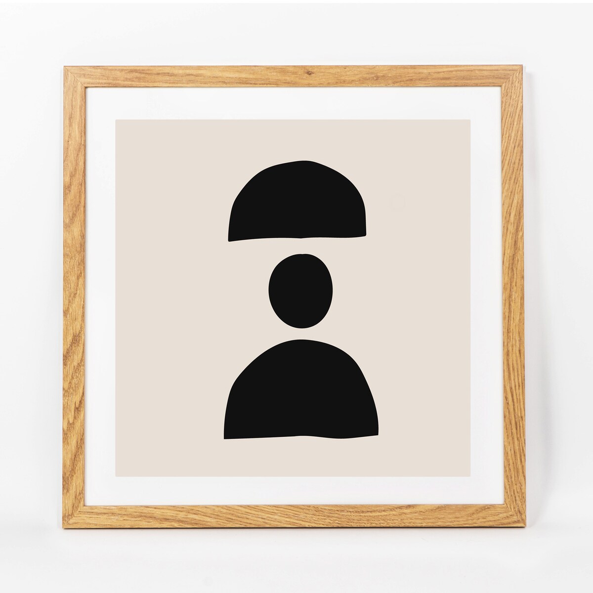 Ramka na zdjęcia 40x40 cm dębowa rama MDF z plexi do powieszenia pion poziom klasyczna kwadratowa ramka FRAMAI®