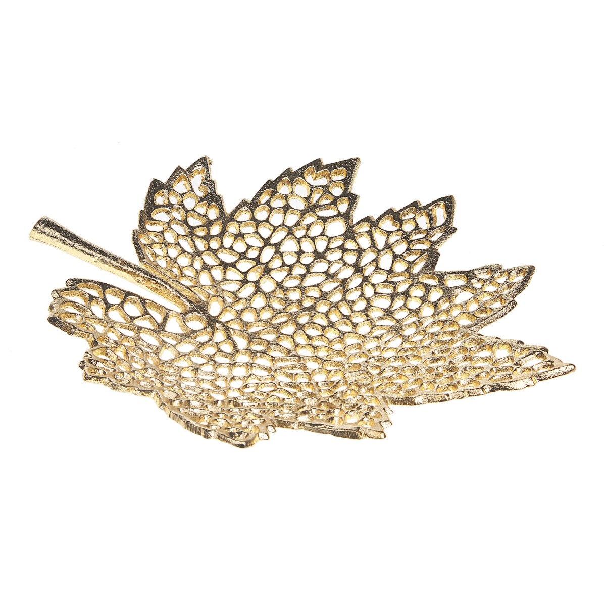 Zestaw 3 pater dekoracyjnych liść klonowy złoty PEMALI