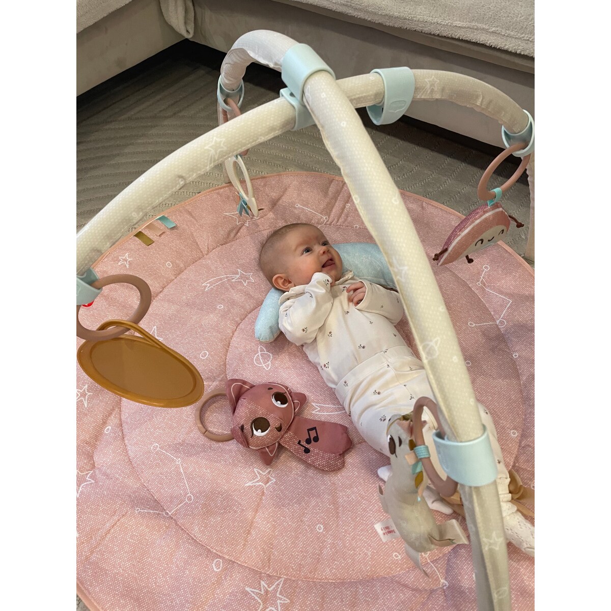 Gimnastyka/mata edukacyjna z pałąkami - Kraina Jednorożca