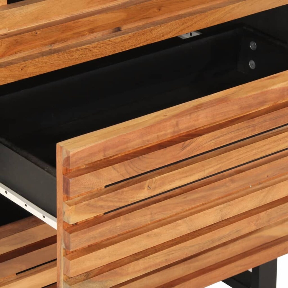 vidaXL Szafki, 3 szt., 60x34x75 cm, lite drewno akacjowe