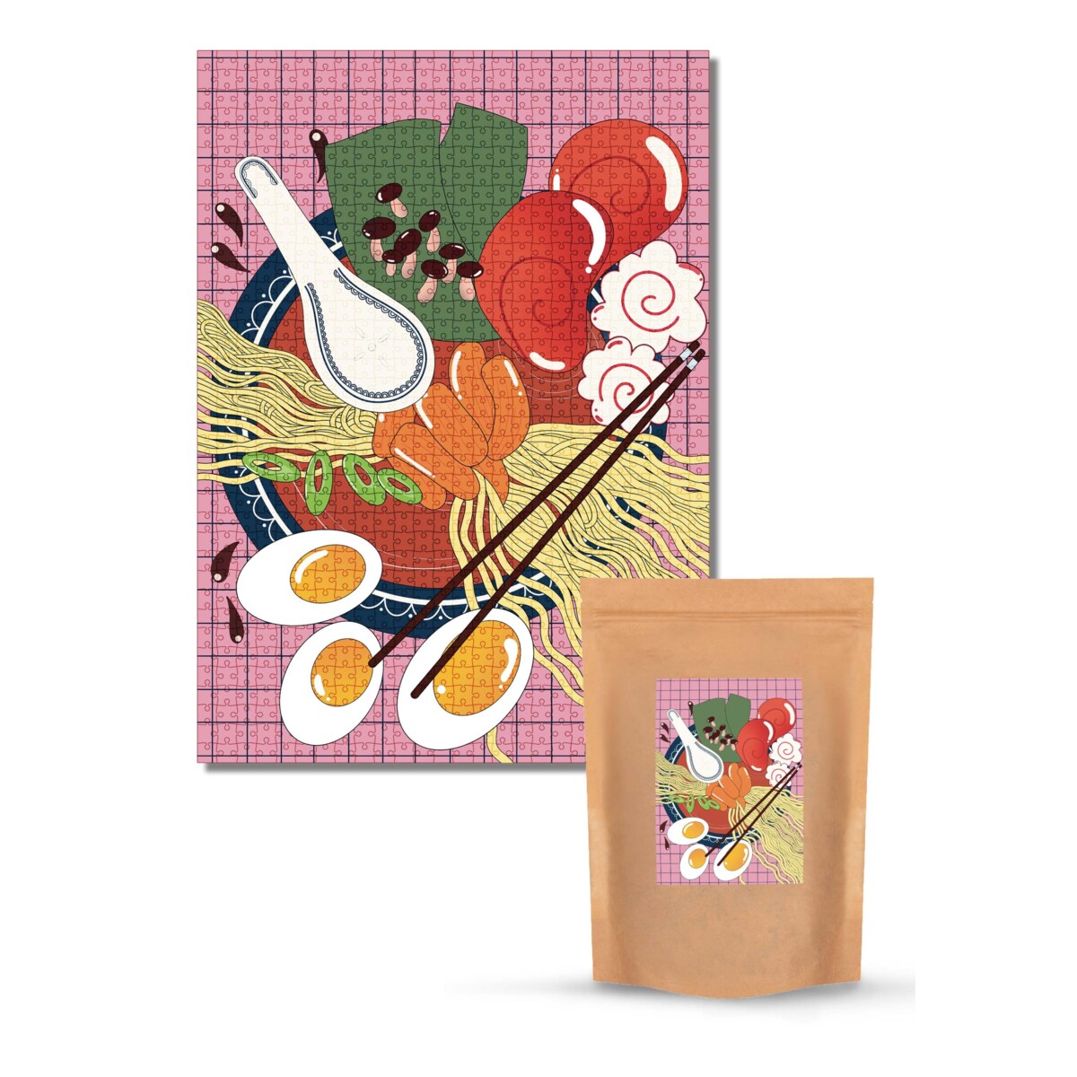 Muno Puzzle "Ramen Bowl" by Ewela Grygiel Puzzle 1000 el. w eco woreczku