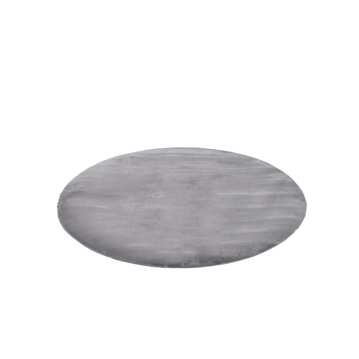 Dywan Rabbit okrągły Szary Futro Królika Topila 4000 futrzany 160x160