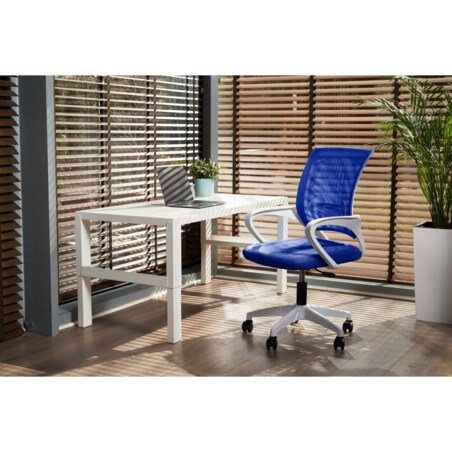 Krzesło biurowe profilowane SMART niebieskie