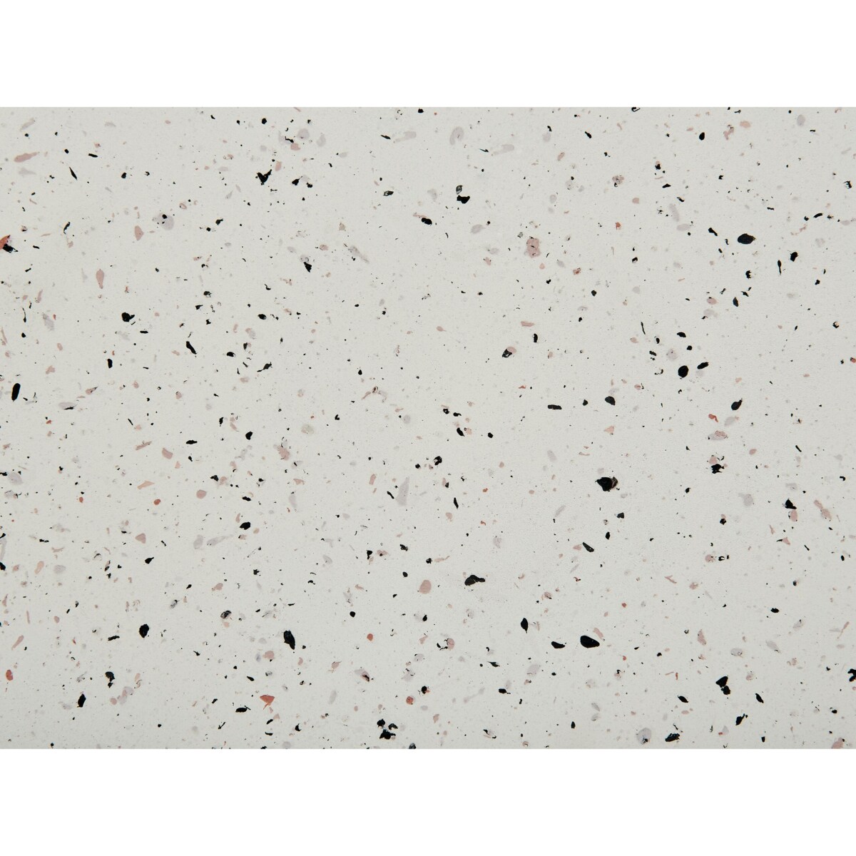 Stolik pomocniczy biały z efektem lastryko CAFFI