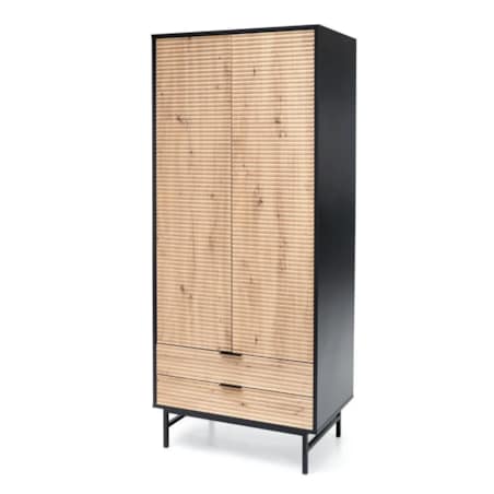 Szafa MURANO S-1 dąb artisan/czarna