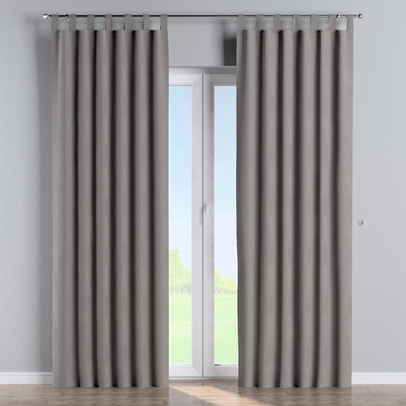 Zasłona na szelkach 1 szt. 130x245 gołębi szary