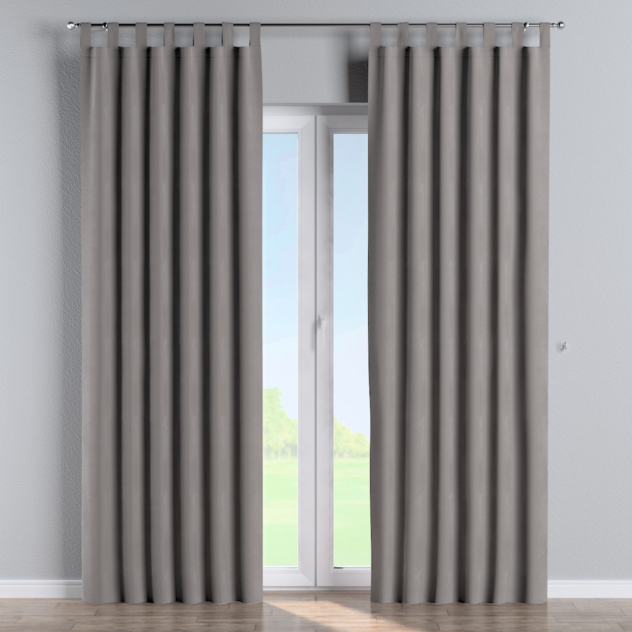 Zasłona na szelkach 1 szt. 130x245 gołębi szary