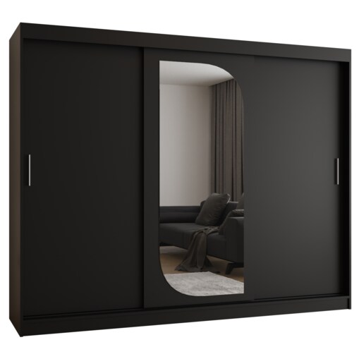 Szafa przesuwna LUCY 250 czarny