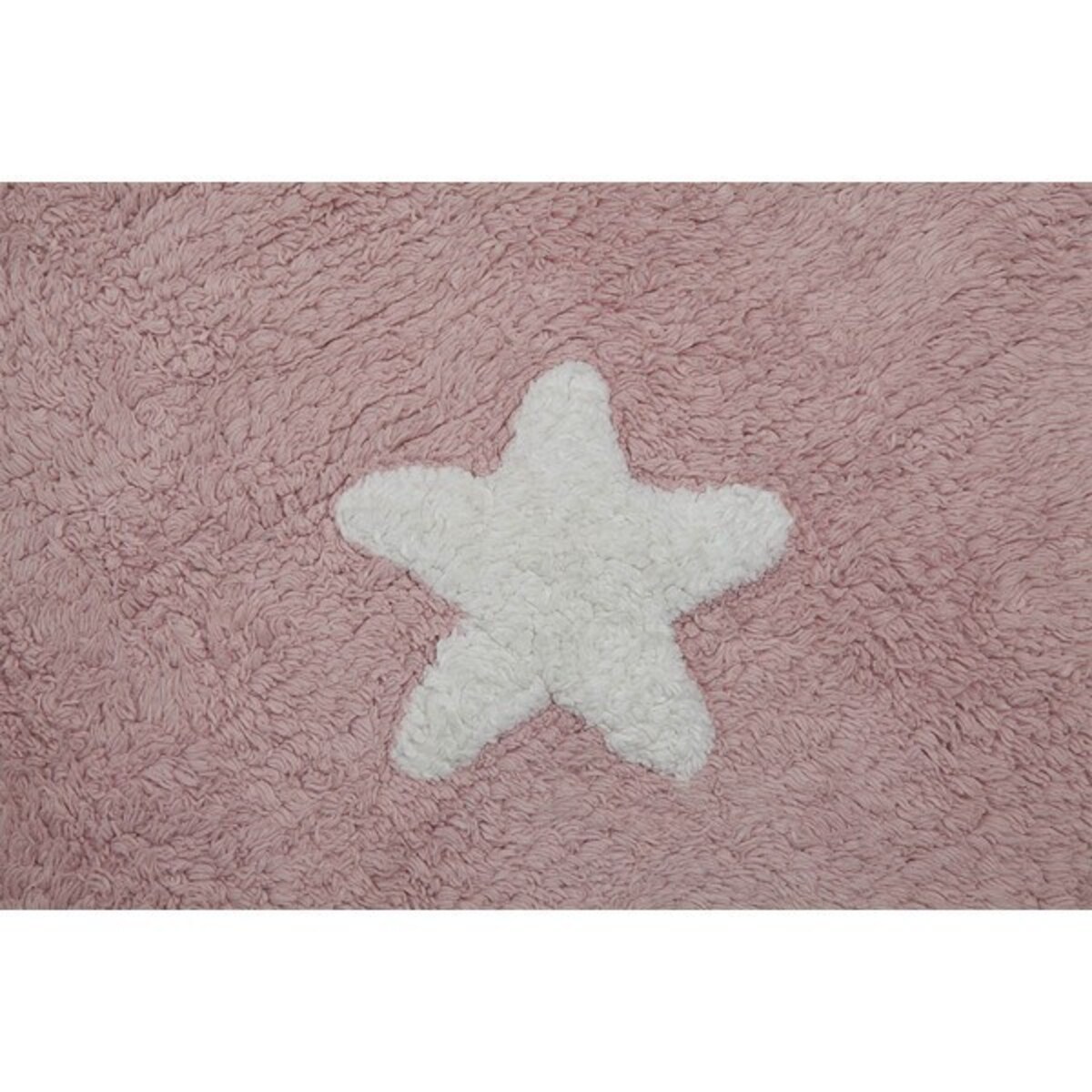 Dywan Bawełniany Pink Stars White 120x160 cm Lorena Canals