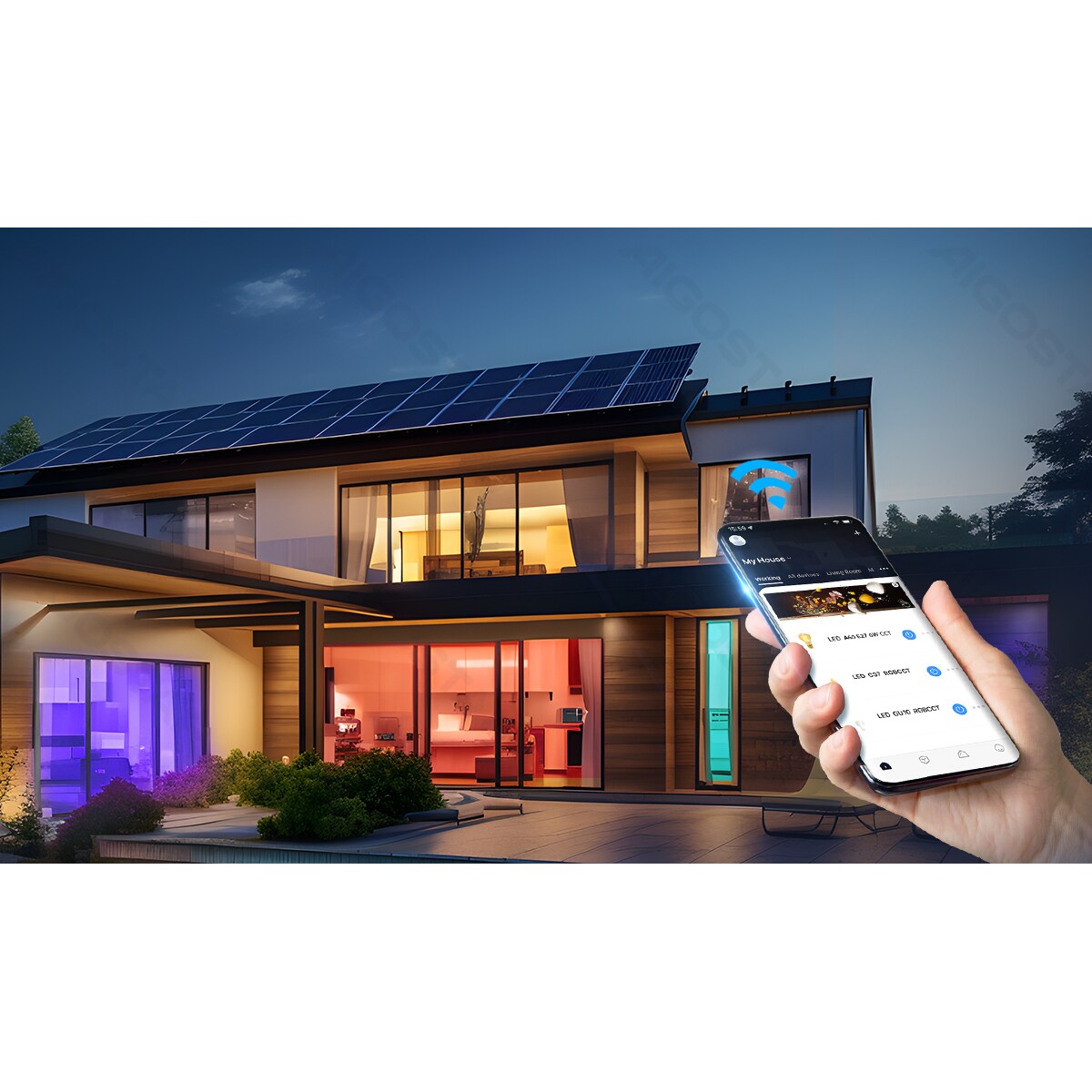 inteligentna żarówka bluetooth mesh g95 4.9w rgbw