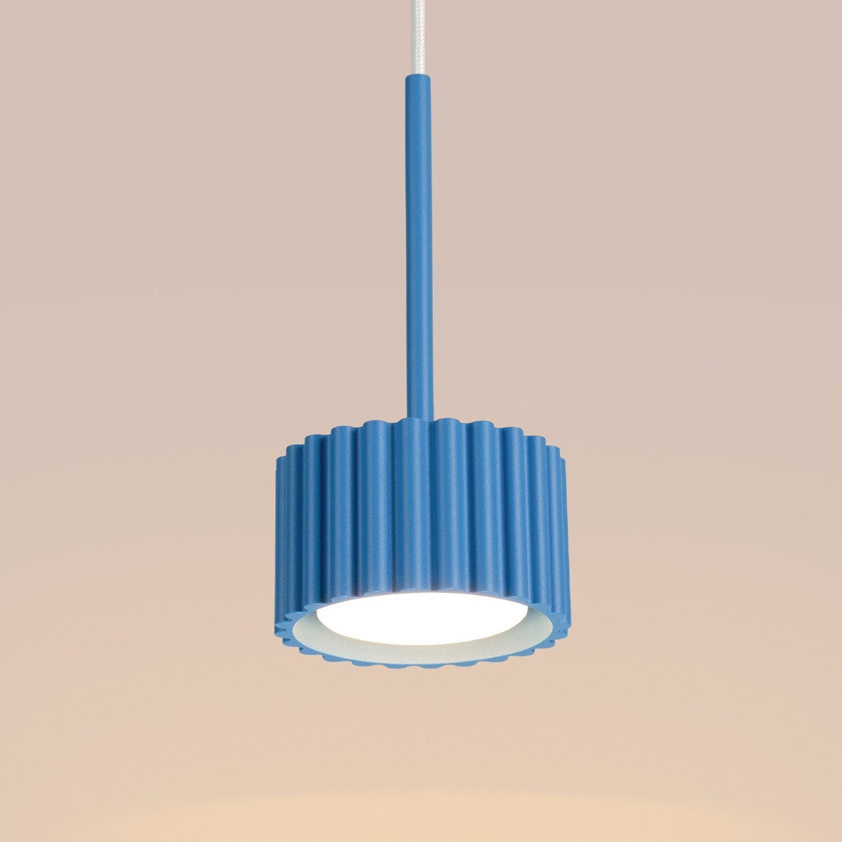 Lampa wisząca AURA 1 błękitna Gx53