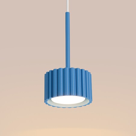 Lampa wisząca AURA 1 błękitna Gx53