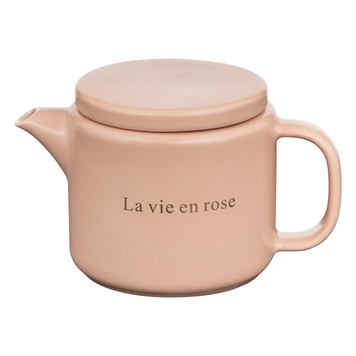 Zaparzacz, dzbanek do herbaty ceramiczny Belle Journée pudrowy