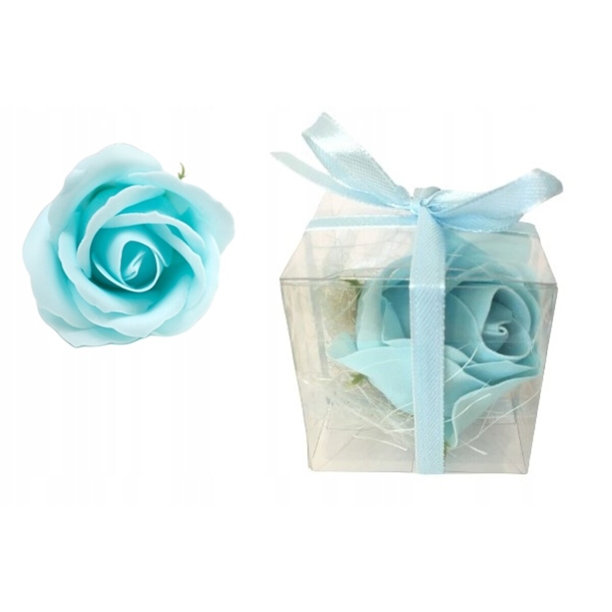 RÓŻA MYDLANA pachnie pudełeczko UPOMINEK gości box