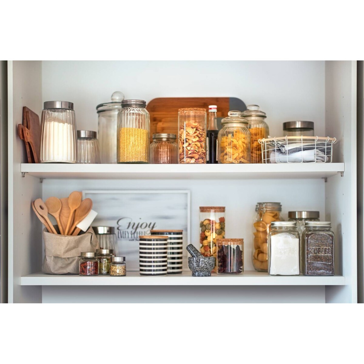 Pojemnik dekoracyjny na produkty sypkie, słoik szklany - 400 ml, ZELLER