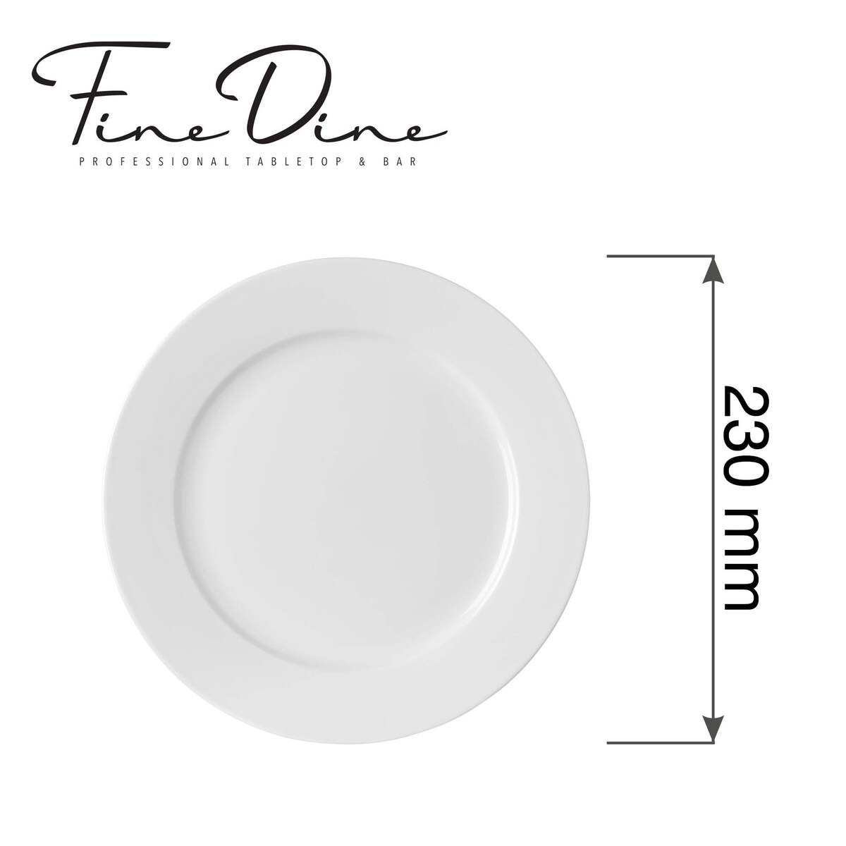 Talerz płytki Pure Bianco, 230mm