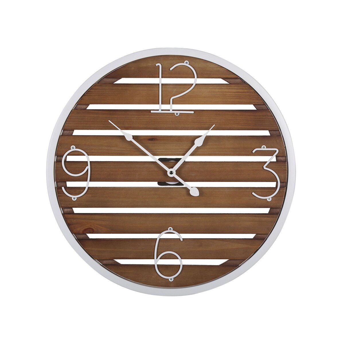 Zegar ścienny ø 50 cm ciemne drewno ARRIAGA