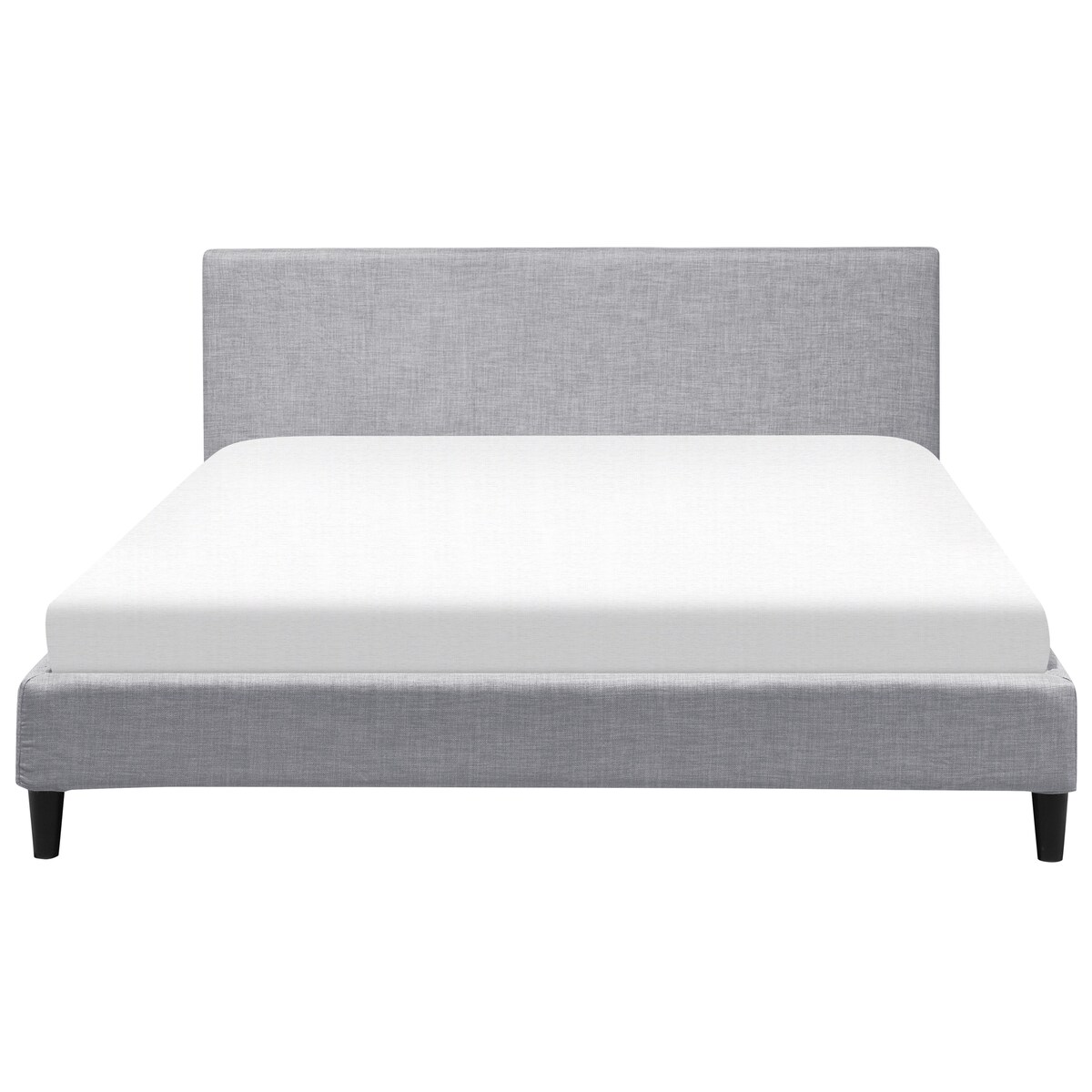 Łóżko LED FITOU 180 x 200 cm Jasnoszary