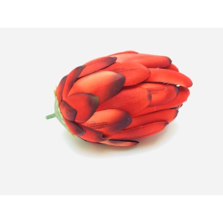 SZTUCZNY KWIAT PROTEA karczoch DUŻY CZERWONY stroik dodatek wiązanka bukiet