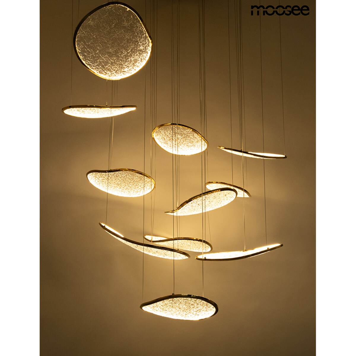 MOOSEE lampa wisząca MEDUSA LED złota