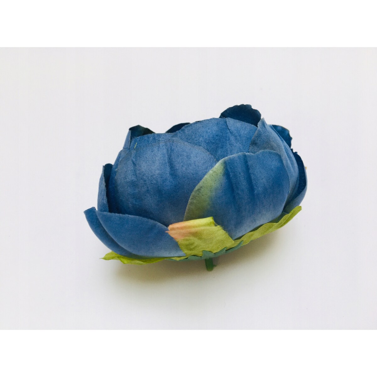 KWIATY sztuczne piwonia niebieska główka wyrobowa do stroika kompozycji