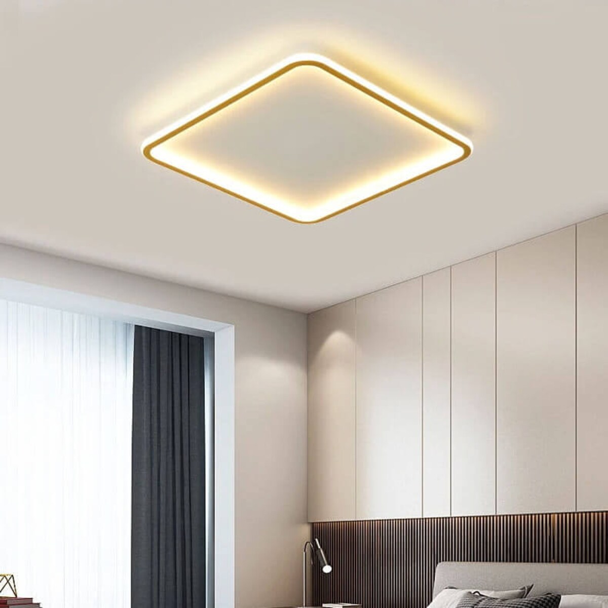 Natynkowa lampa Cerchio ABR-PLK-30W-40CM-CCT Abruzzo LED 30W 3000-6000K biały złoty