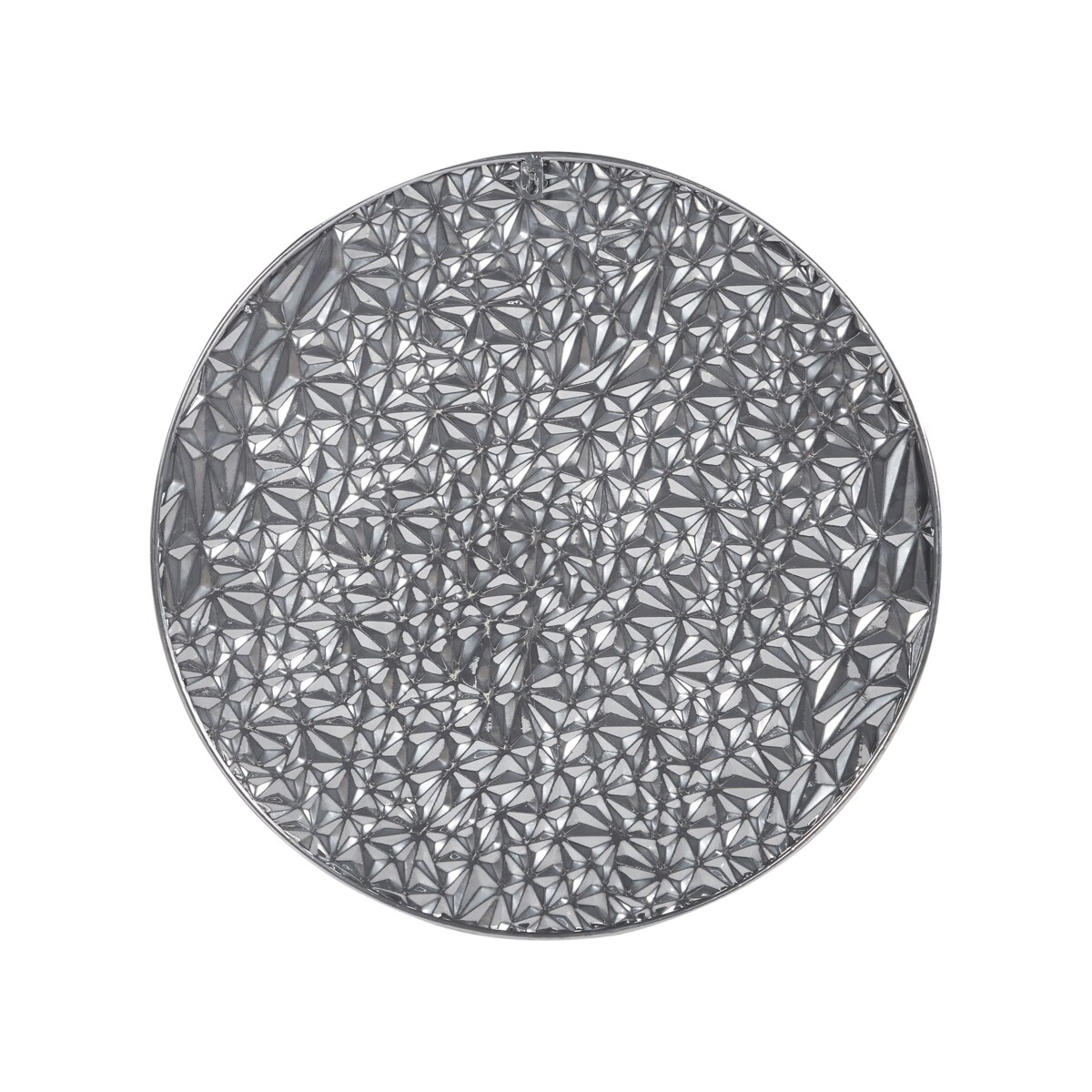 Dekoracja ścienna MOSCAVIDE 59 cm Metal Srebrny