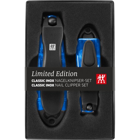Zestaw 2 obcinarek do paznokci Zwilling Classic Inox - Niebieski