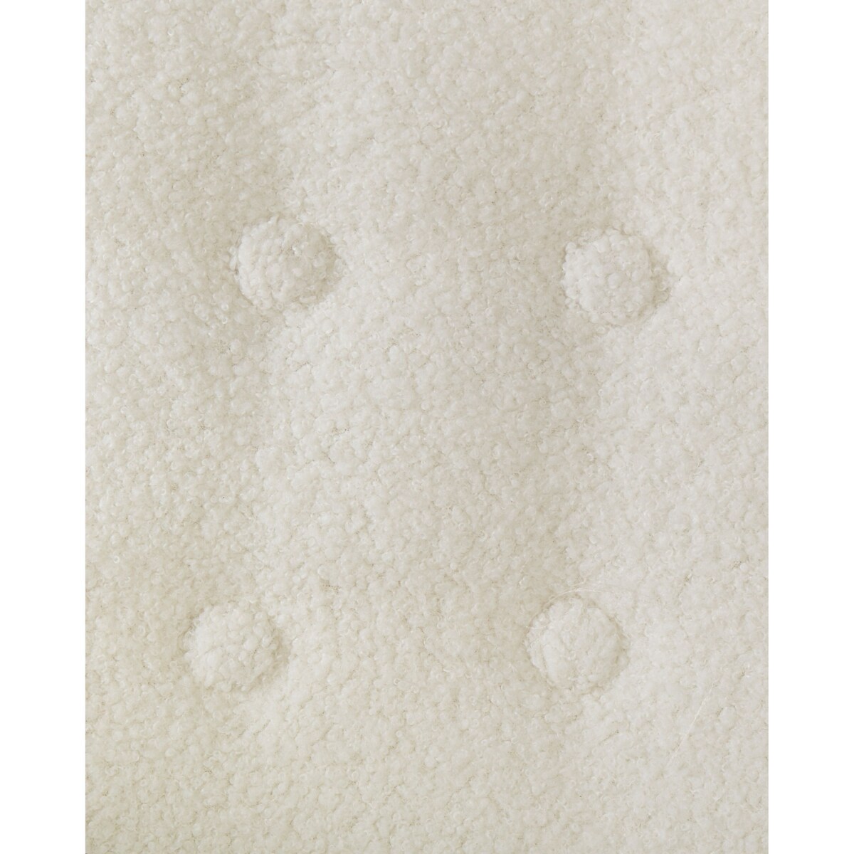 Boucle Fotel Biały MELBY