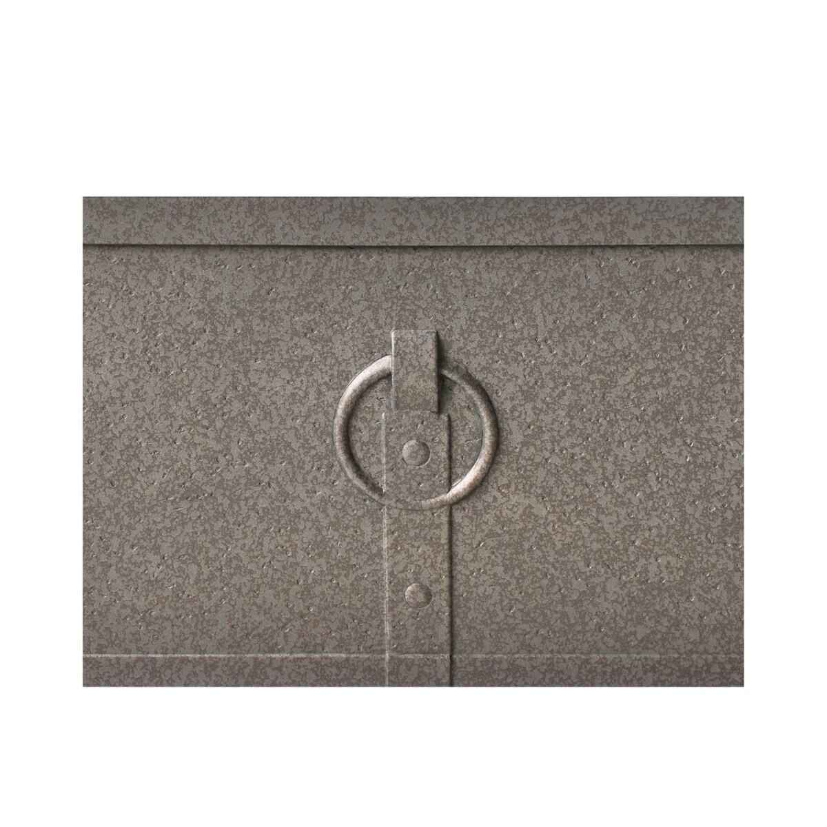 Zestaw 2 doniczek PORIA Kamień 60 cm Brązowy