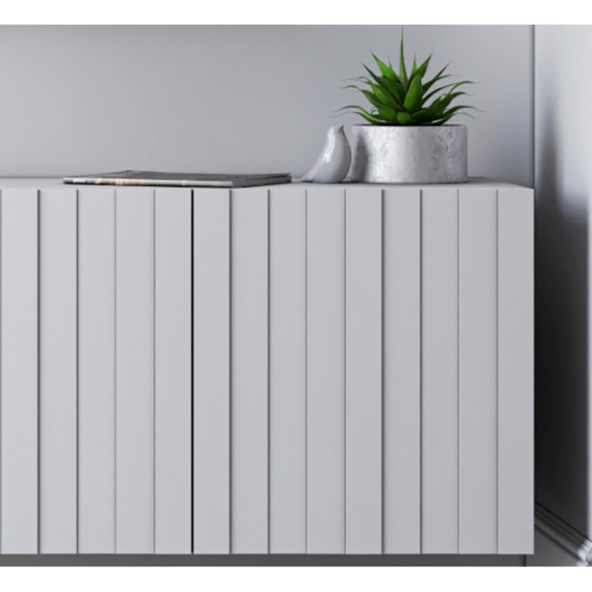 Nowoczesna Szafka RTV Glamour Komoda RTV Glamour Biały Mat 150 cm