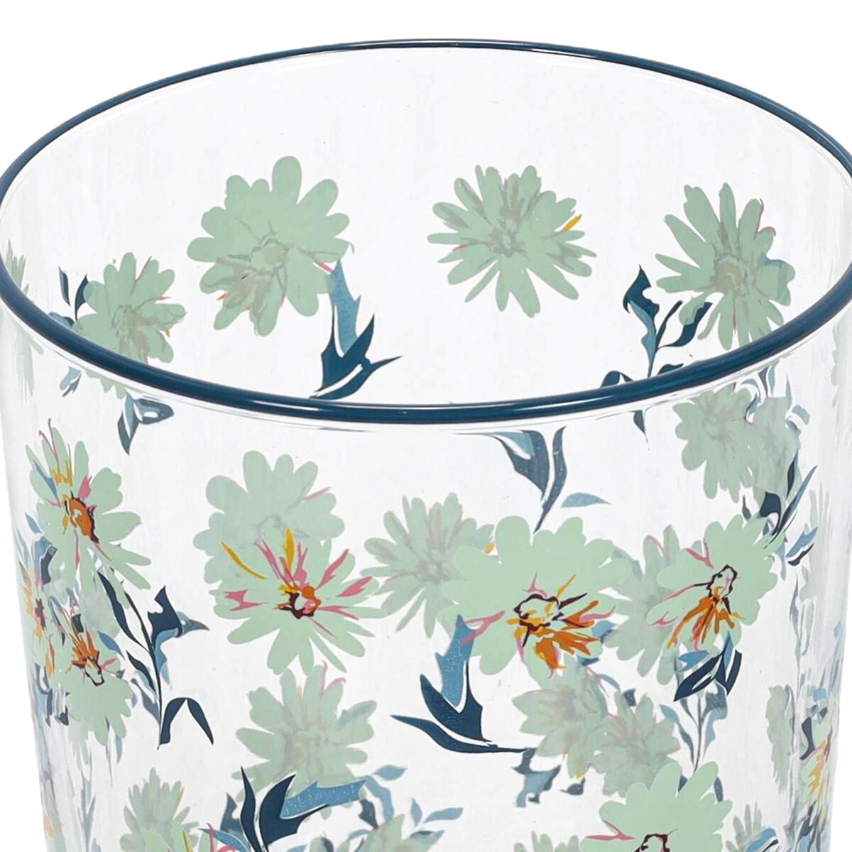 Duża szklanka w kwiatowy wzór, 510 ml