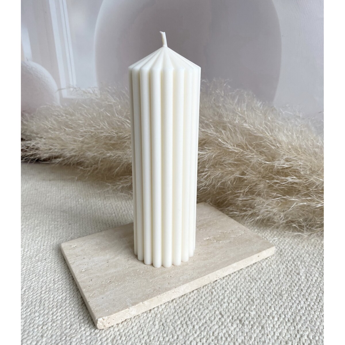 Świeca ekologiczna sojowa dekoracyjna "Elegance" 150x50mm