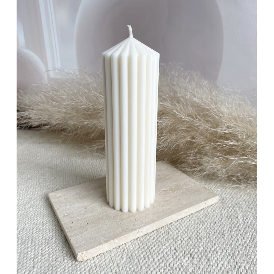 Świeca ekologiczna sojowa dekoracyjna "Elegance" 150x50mm