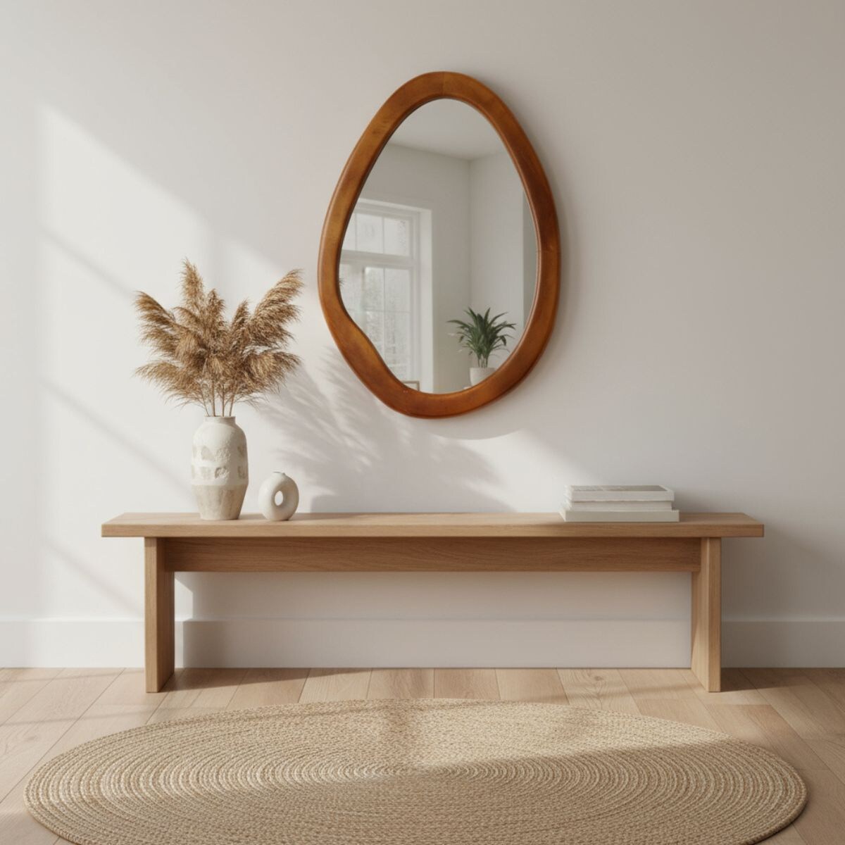 Dekoracyjne lustro ścienne, 30 x 40 cm